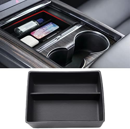 Jaronx Compatible with Tesla Model S/X Console Organizer 2021-202...