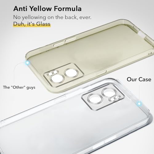 Image of Jkobi Lifetime Anti-Yellow Clear Back Cover Case for OnePlus Nord CE 2 5G (Sleek Hard Crystal | Shockproof and Camera Protection)