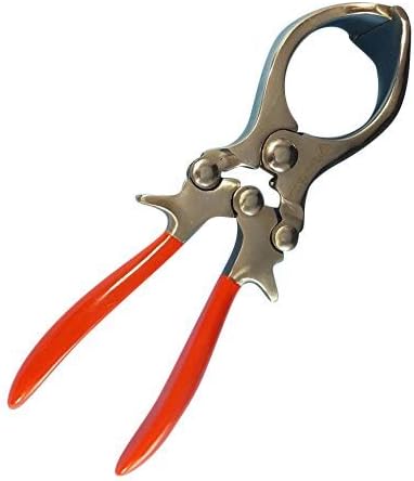 Emasculatome 9" Castration Stainless Steel Red Coated Handle Livestock Veterinary