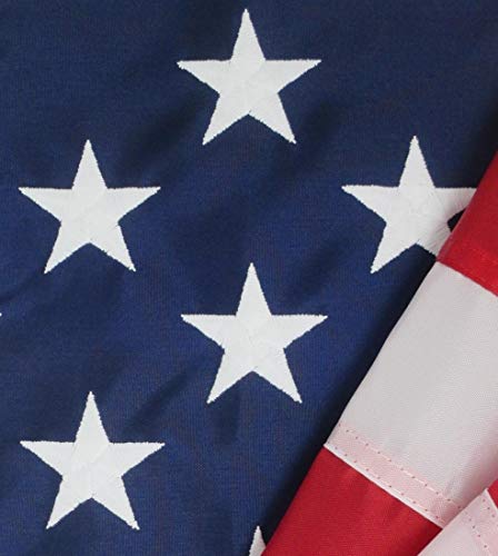 American Flag 3X5 With Grommets Tough Durable All Weather Nylon Made In Usa Embroidered Stars Sewn Stripes #TOP6