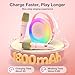 Karaoke Machine for Kids，Mini Portable Bluetooth Speaker with 2 Wireless Microphones,Karaoke Toys Gifts with Interactive Lights and Sound for Girls Boys Adults Home Party Birthday-Pink