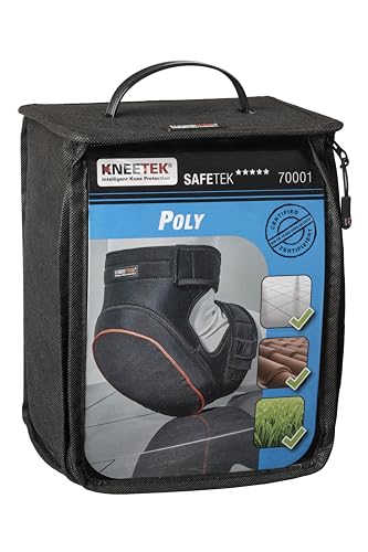 Kneetek Knieschoner SAFETEK KevSafeSoft | glatte empfindliche Untergründe | rutschfähige Knieschützer für optimale Entlastung beim Arbeiten | Schonende Kniepolster