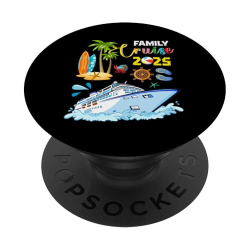 Family Cruise 2025 Summer Vacation Cruising Cruise Traveling PopSockets Klebender PopGrip