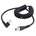 Rugged Radios CC-MOT 2-Pin to 5-Pin Coil Cord Cable For Motorola, HYT, Black Box Radio, and Speedcom Two-Way Handheld Radios
