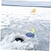 Toddmomy Tip-up Flags 2 Pack Compact Portable Flag for Anglers Winter Fishing Durable Plastic