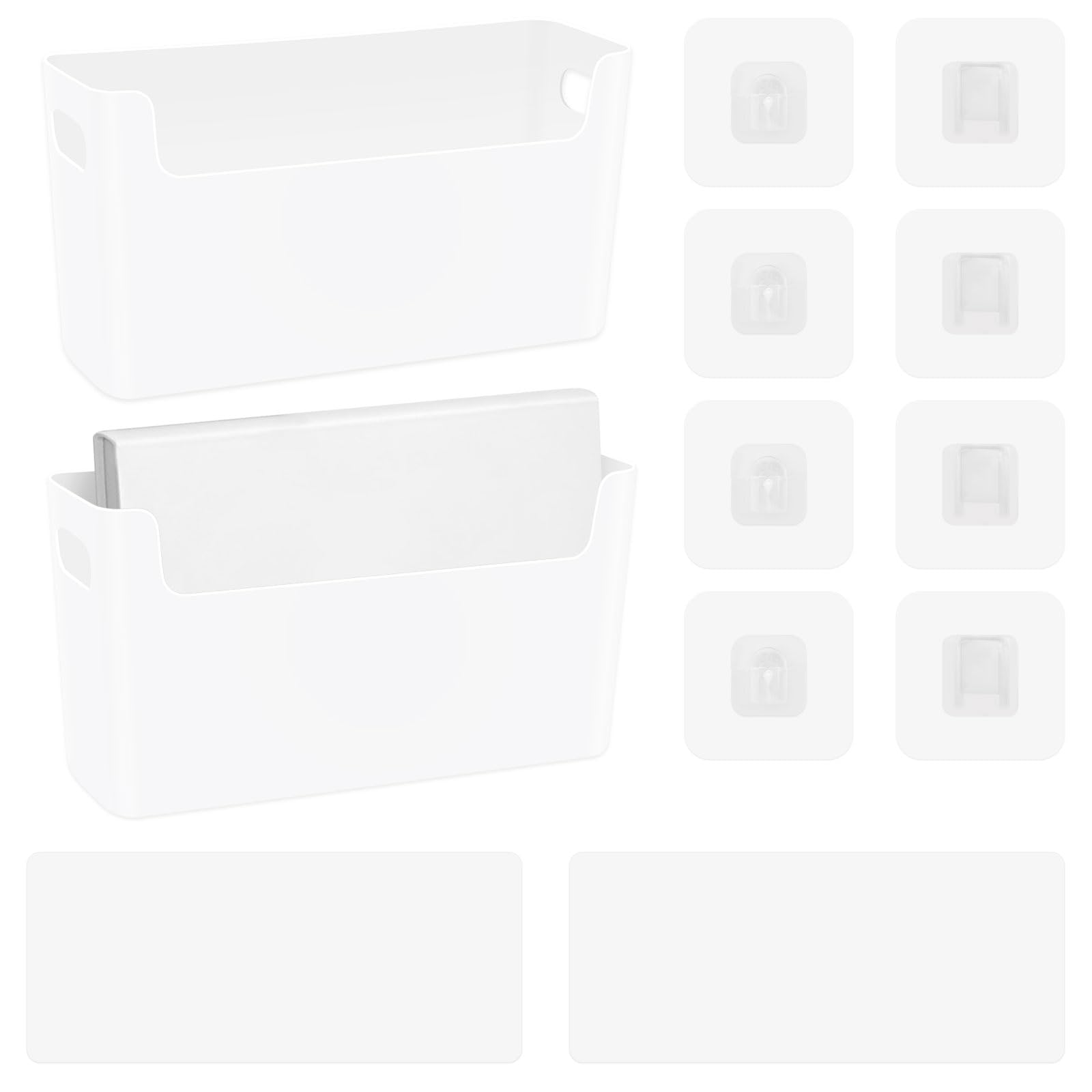 Organiseur de fichiers muraux LELE LIFE blanc en lot de 2 pour courrier et dossiers