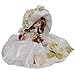 Bambola di Porcellana-Statua per Collezione-Bambina Fiori Natura Vestito in Tulle Raso introvabile Moderna Vintage Antica rifinita Made in Italy
