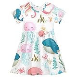 Photo Gallery cute sea creatures - vestito estivo a maniche corte con upf50 plus, 2t, creature marine carine, 7-8 anni Photo Gallery cute sea creatures - vestito estivo a maniche corte con upf50 plus, 2t, creature marine carine, 7-8 anni