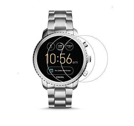 M.G.R.J® Tempered Glass Screen Protector for Fossil Q Marshal - Pack of 2