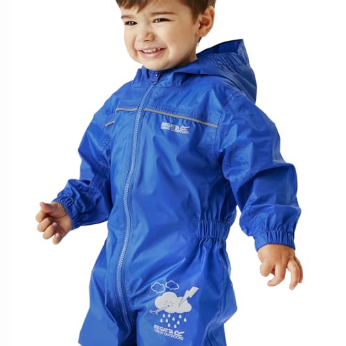 Regatta Unisex Kids Puddle IV All-in-One Anzug, Blue (Oxford Blue), 12-18 Monate (86 EU)