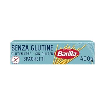Barilla Pasta Spaghetti N.5 senza Glutine, Pasta Lunga di Mais Bianco, Mais Giallo e Riso Integrale, 400g