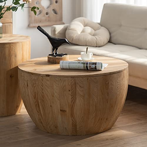 ITAPO-Round-Wood-Coffee-Table-Drum-Coffee-Table-Tree-Stump-Coffee-Table-Solid-Wood-Coffee-Table-with-Storage-for-Living-Room-315-Natural