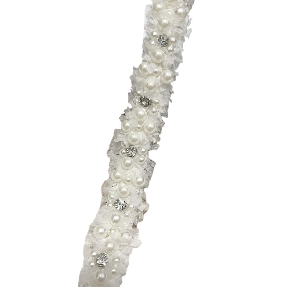 Bordiura z pereł, 2 cm x 10 jardów, dekoracyjna bordiura, wstążka stras, wstążka z pereł, taśma z brokatem, taśma dekoracyjna, do zakładek, toreb, przypinek, opasek na czoło, scrapbooking