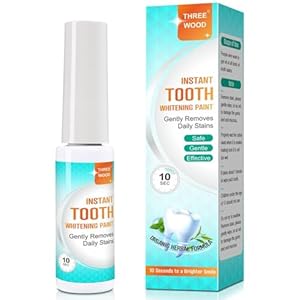 Pintura blanqueadora de dientes: dientes blancos instantáneos, fórmula suave y segura, fácil de usar y portátil, resultados duraderos para una sonrisa segura