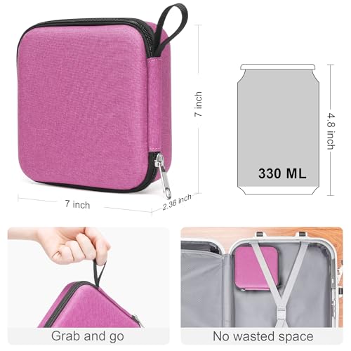 Image of Bukere Travel Sunglasses Organizer Case Adjustable Slot For Multiple Eyeglasses Hard-shell Portable Storage Box for Men Women