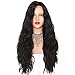 Produktbild Maycaur Long Black Curly Hair Wig Glueless Lace Wig Loose Wave Synthetic Lace Front Wigs For Black Women(LC-1006)