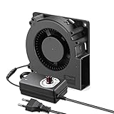 GDSTIME Ventilador de ventilador de ventilador de 220 V CA, 230 V, 240 V, 120 mm, turbinas, turbina de 120 mm, ventilador con 3 V -12 V, control de velocidad para botes inflables