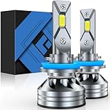 FORENNER H11/H9/H8 LED Light Bulb, 50000LM 10X Ultra-Bright 6500K White, 1:1 Size Easy Install H8 H9 Fog Light...
