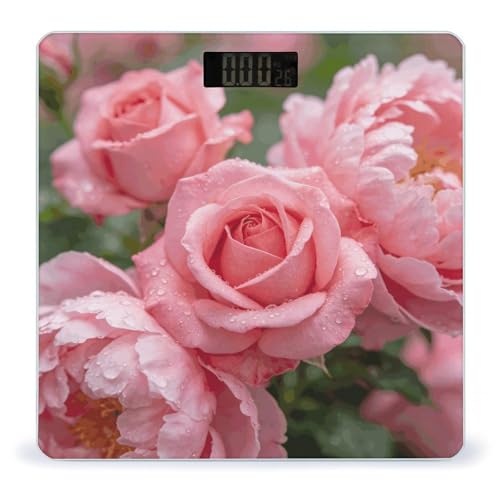 Báscula Digital de Baño con Pantalla LED Clara y Plataforma Tempered Glass miniatura 1