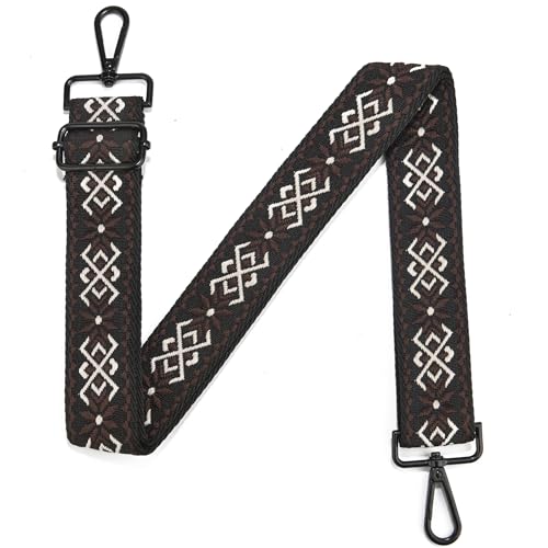 Image of Crossbody Straps for Purses Silver Hardware Purse Strap Wide Shoulder Strap Adjustable Replacement