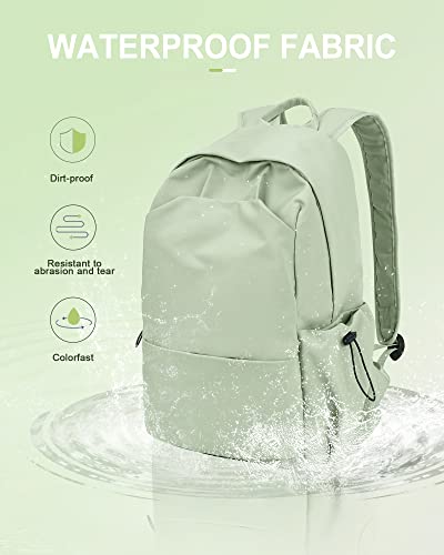Uppack Backpack For Women Aesthetic Light Green Backpack For Men Lightweight Gym Backpack Casual Daypack Laptop Backpack College #TOP4