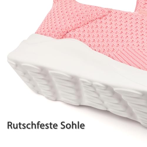 Image of DLWKIPV Womens Walking Running Shoes Tennis Slip On Sneakers Gym Workout Sport Lightweight Breathable Mesh Comfortable Casual