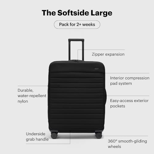Away Softside Large Checked Suitcase, 29 Inch, Expandable Luggage For Men & Women, Durable Nylon Exterior, TSA Approved Lock, Ideal For Trips 2+ Weeks, Jet Black - Image 4