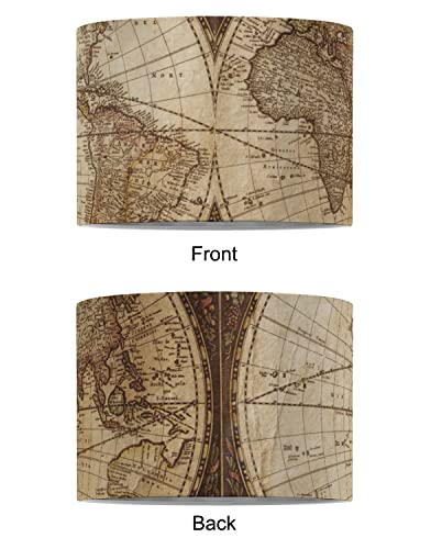 Vintage World Map 8" Drum Lamp Shade - Fabric #TOP4