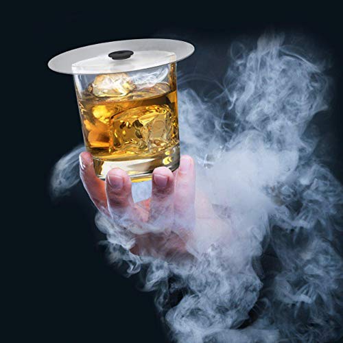Cup Covers Smoking Gun Accessories, Disk lids for Cocktail Smoker - Cold Smoke for Drinks, 4,7 in (12cm), 2 pcs - Thumbnail 5