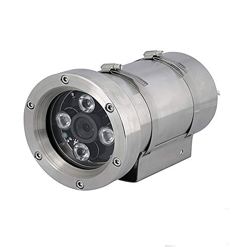 NightKing Outdoor Stainless Steel Corrosion Explosion Proof PoE IP 5MP Explosion Camera,5MP 1920P (2592X1944),Motorized Auto Focus 5-50mm Pinhole Lens, P2P,Free App View