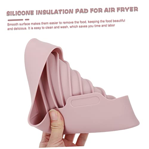 HOMSFOU Luftfritteuse Pad Runde Backform Fritteuse Für Zu Hause Antihaftbeschichtete Backform Halter Für Luftfrittierte Lebensmittel Luftfritteuse – Bild 7