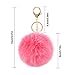 NATUCE 15 Pcs Llaveros de Pompon, 14 cm Pompones de Colores Llavero...