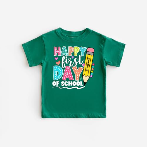 Happy First Day of School Shirt, Teacher Gift, Gift for Teachers, Kindergarten Teacher, Teacher Appreciation, Back to School Shirt2