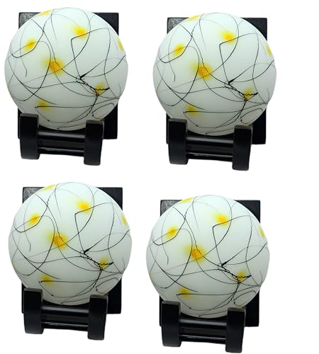 Image of Traditional Indoor Wall Light Wall Lamp Wood Light for Home Decoration,Living Room,Indoor Outdoor (Brown) Globe Shape Wooden 5 to 80 Watts E27 Holder(Bulb not Included) Pack of 4