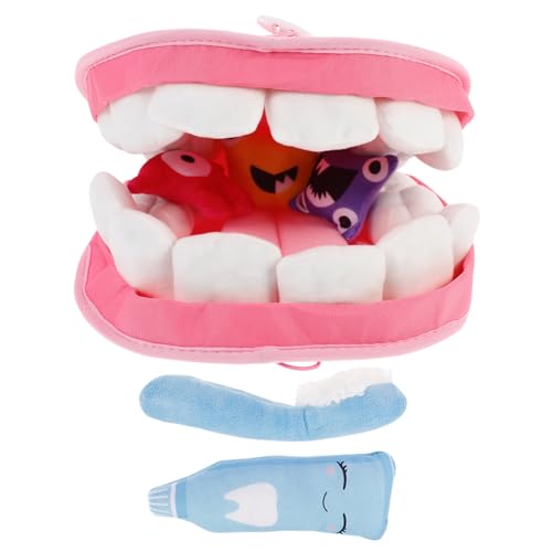 SUPVOX Toy Dentist Set Pp Cotton Plush Kids Toys Educational Teeth Plaything 1 Set Teeth Organ for Early Learning