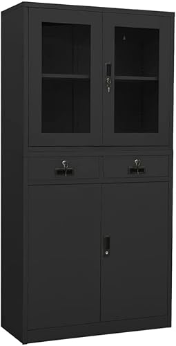 Armario de oficina organizador de almacenamiento de cubos archivadores de oficina archivador pequeño con 3 estantes ajustables para corredores de