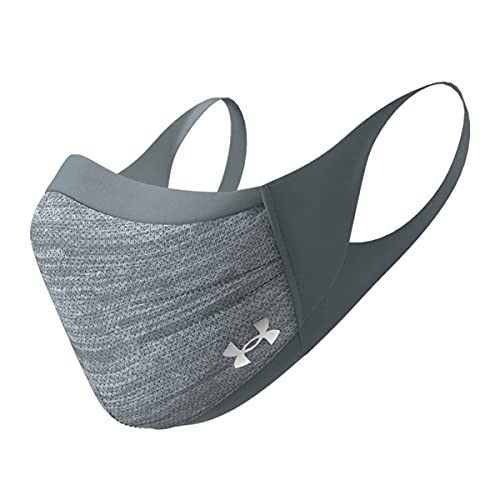 Under Armour Unisex Sports Mask, Pitch Gray (013)/Silver Chrome, Large/X-Large