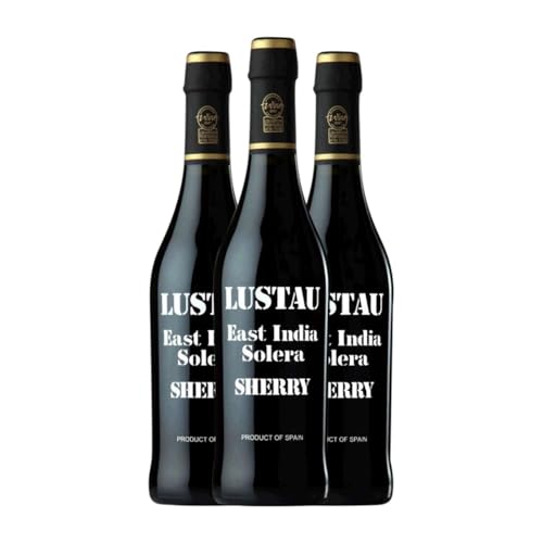 Lustau East India Solera Dark Sweet Dulce Jerez-Xérès-Sherry Botella Medium 50 cl Vino generoso (Caja de 3 Botella Medium de 50 cl)