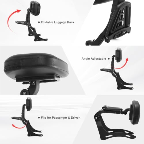 SFriding Multifunction Adjustable Sissy Bar