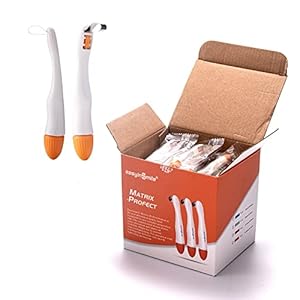 SNAWOP Dental Matrix Bands 50PCS Metal Matrices Standard/Curved Matrix-Profecto with Adjustable Retainer for Crownwork (4.5MM Standard)