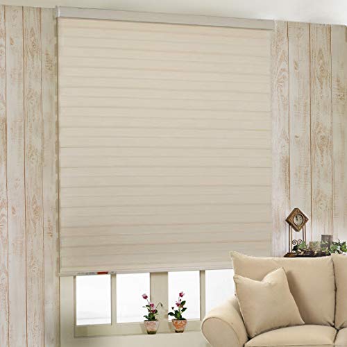 Image of ZEBRA BLINDS Polyester Blinds for Windows,Ivory,W175XH200CM