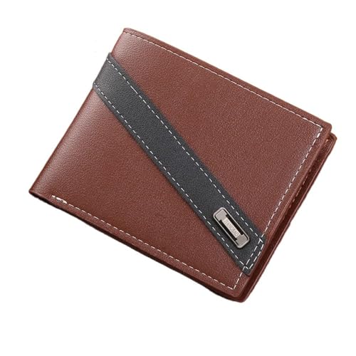 Credit Card Holder Soft Large Capacity Men's Wallet Multi Card Coin Purse (brown)