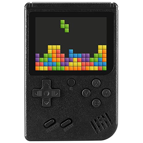 RICBD Handheld Game Console , Retro Mini Game Player with 400 in1 Classical Games , 3.0-Inch Color Screen Support for Connecting TV , Present for Kids and Adult (Black)