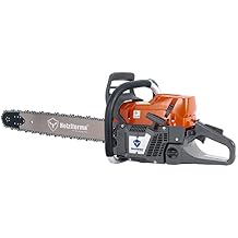 Farmertec 71cc G372 Holzfforma Gasoline Chain Saw Power Head With 28inch bar and chain Orange Dark Grey Wrap Around Handle Bar