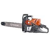 Farmertec 71cc G372 Holzfforma Gasoline Chain Saw Power Head With 28inch bar and chain Orange Dark Grey Wrap Around Handle Bar