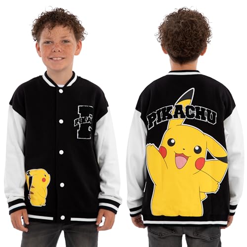 Pokemon Jacket, Pikachu Boys Bomber Jacket, Pikachu Varsity Jackets For Boys2