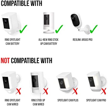Wasserstein Solar Panel Compatible with Spotlight Cam Battery & Stick Up Cam Battery - Incompatible with Spotlight Cam Plus, Spotlight Cam Pro (3 Pack, Black)