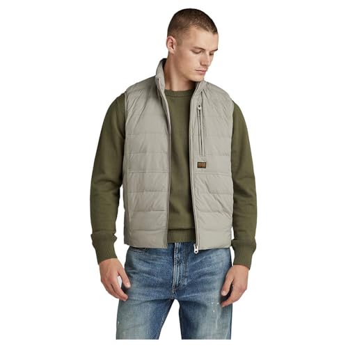 Ropa de abrigo | G-Star Para Hombre Chaleco Foundation Liner, Gris Elephant Skin D24277-D518-G106 , S