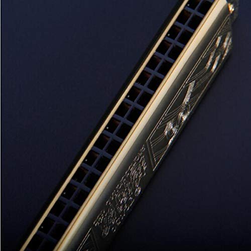 KMDSM Harmonica, Tremolo Harmonica 21 trous Jouer Piano sur mesure, C (Color : Gold) - Les Beatles, Paul McCartney, John Lennon, RIngo Starr, George Harrison KMDSM Harmonica, Tremolo Harmonica 21 trous Jouer Piano sur mesure, C (Color : Gold) – Image 4