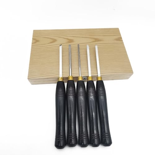 Set de 5 cinceles para torno de madera MKPARTY miniatura 6